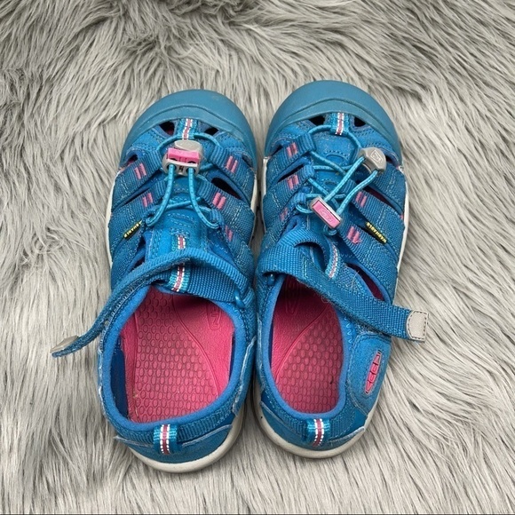 KEEN Newport H2 Sandals Blue Strappy Water Outdoor Shoes Hook and Loop Size 3 - Picture 7 of 12